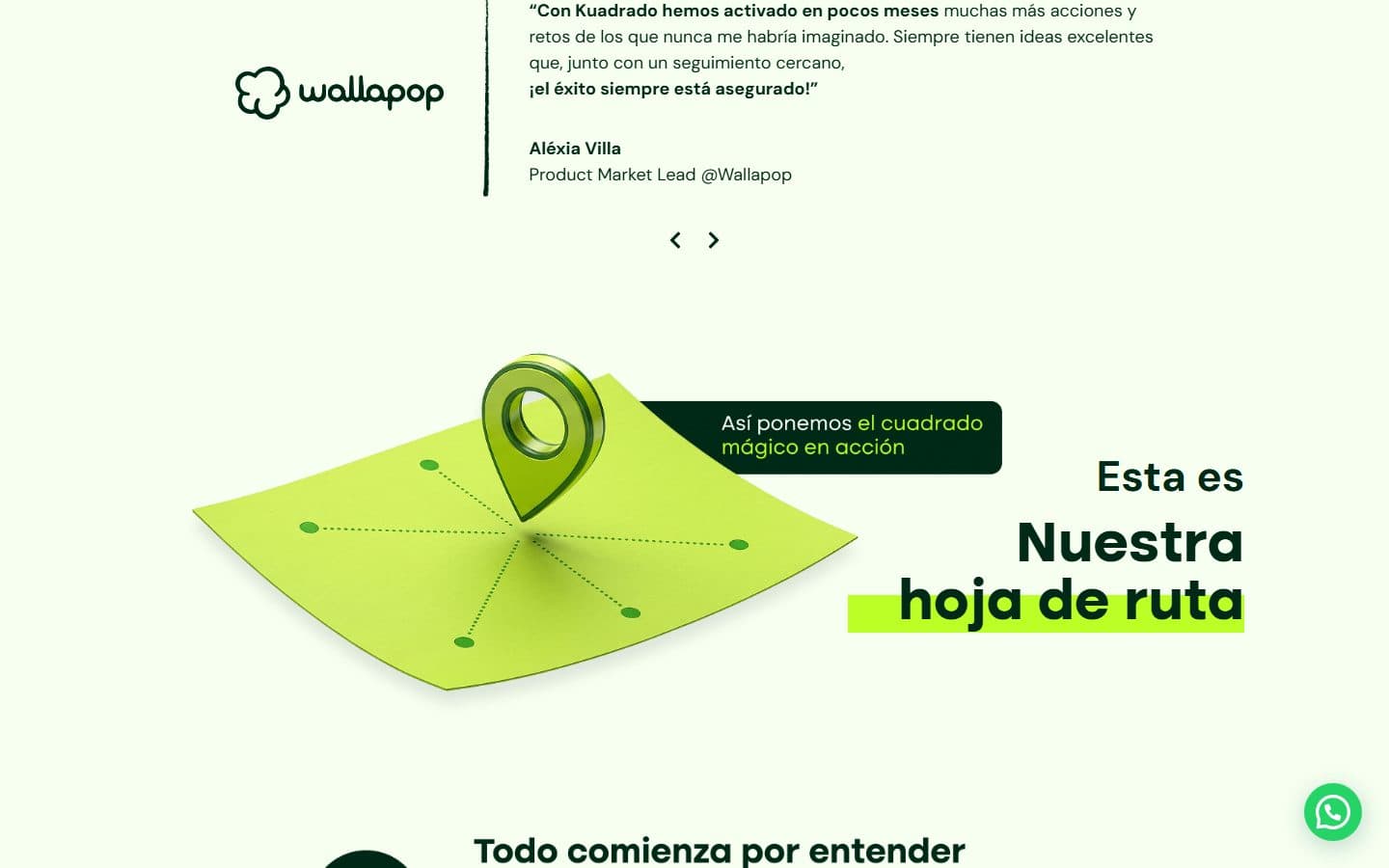 Sección 3 del sitio de Kuadrado