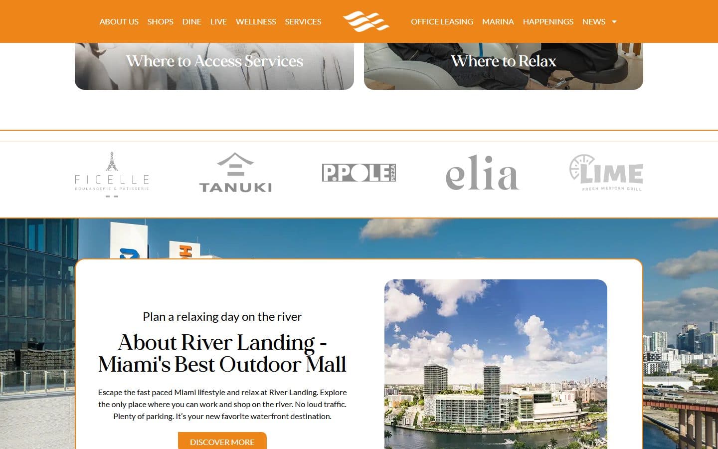 Sección 2 del sitio de River Landing Miami