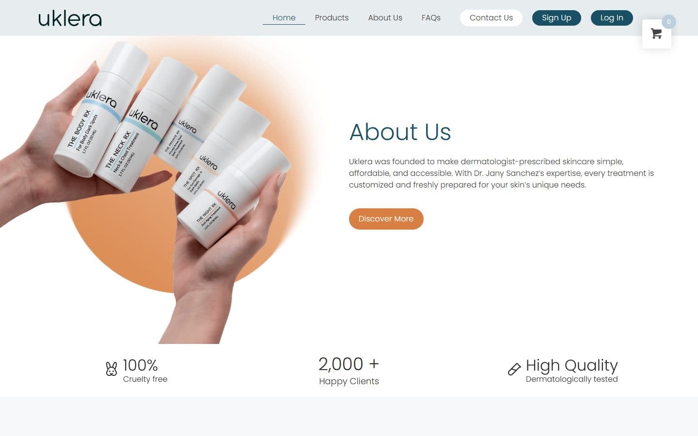Uklera website, section 1
