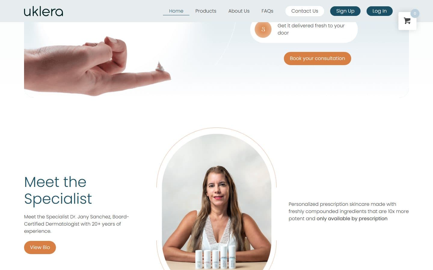 Uklera website, section 3